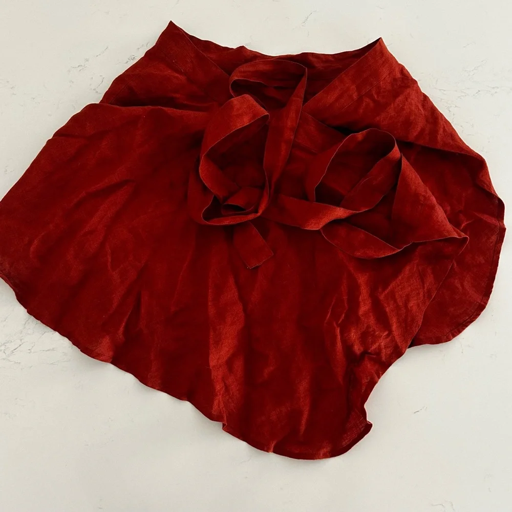 Monday Swimwear Red/Rust Shoer Swim Coverup - Picture 3 of 3